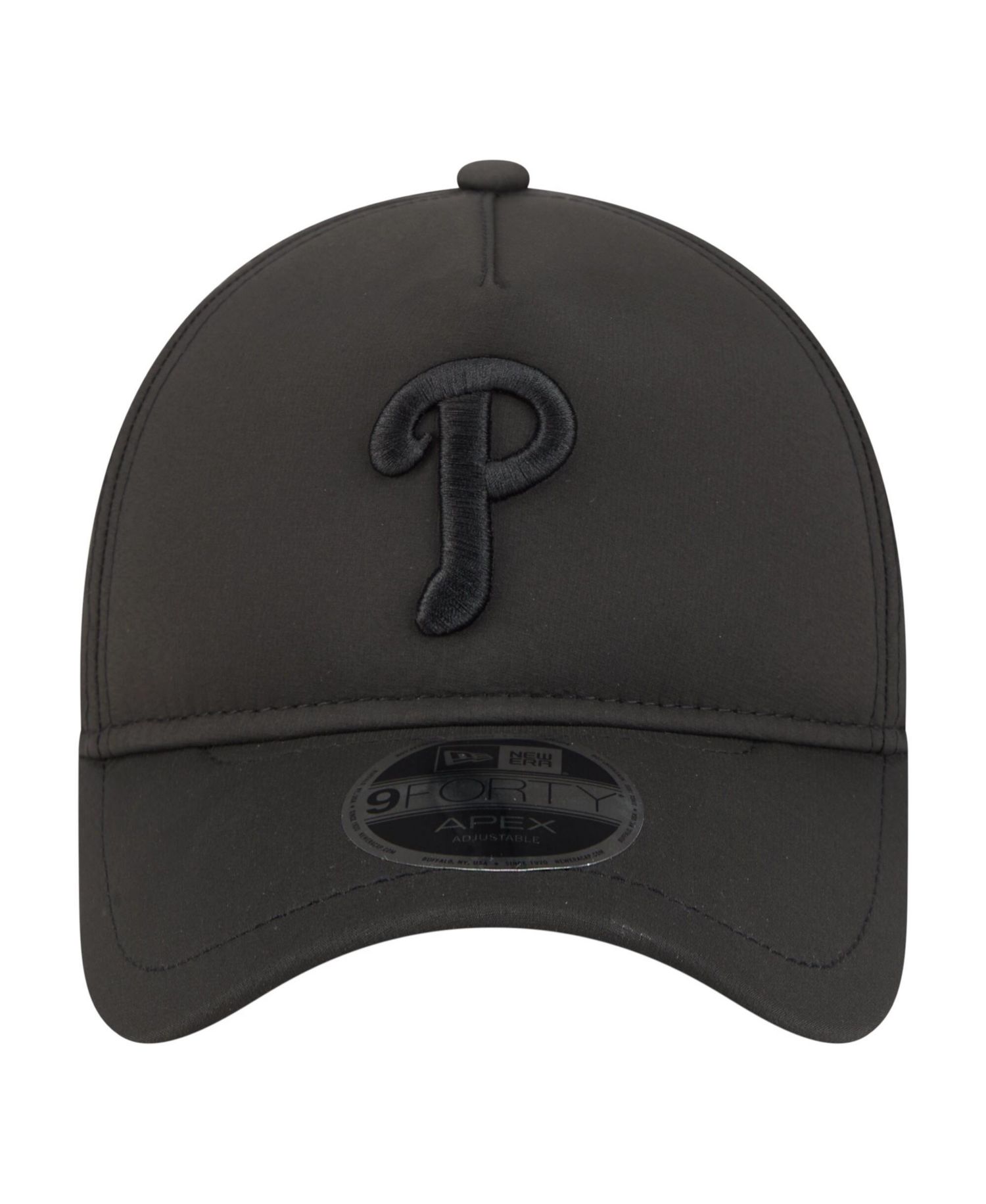 Men's Black Philadelphia Phillies Injection Apex 9FORTY Adjustable Hat