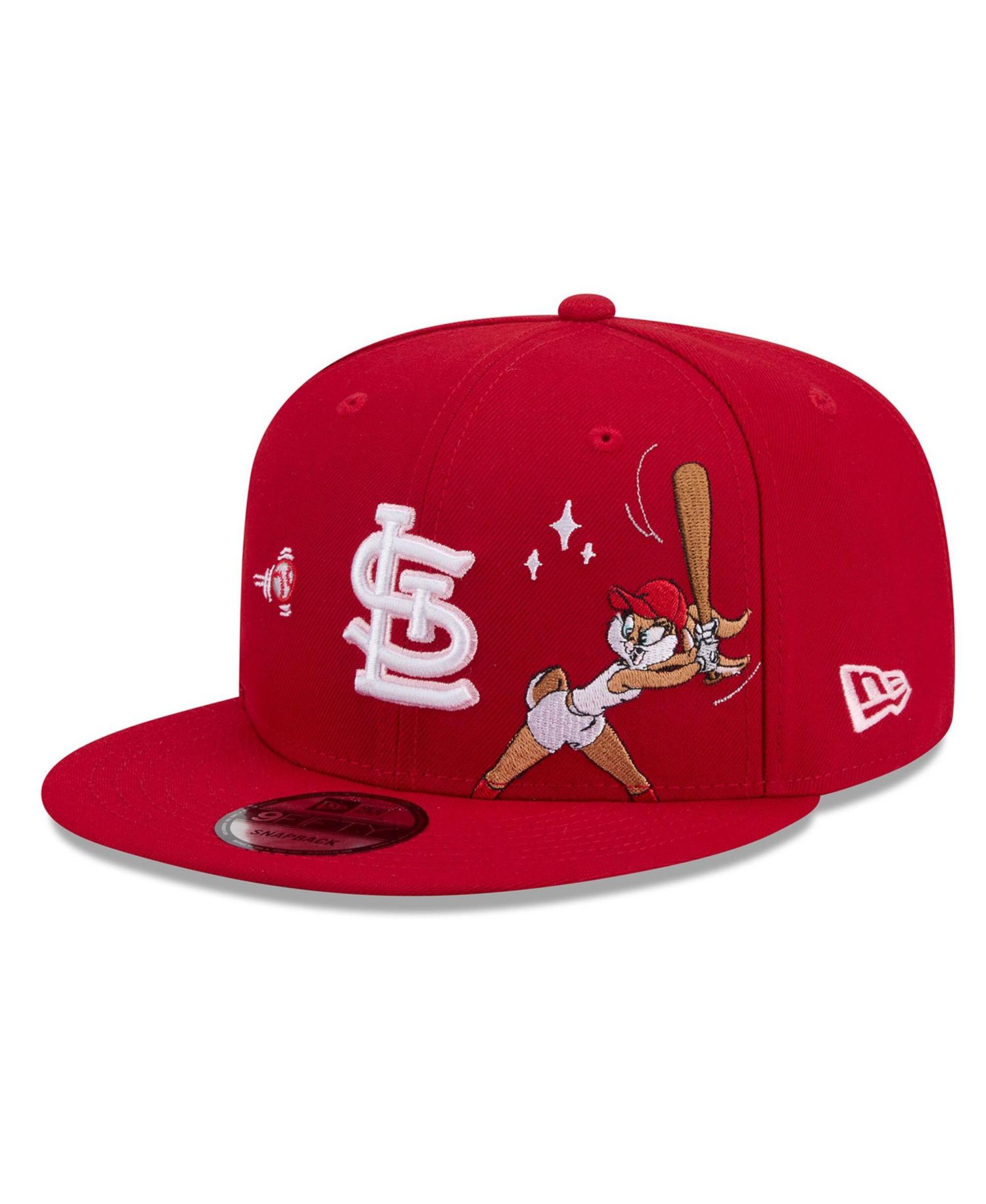 Men's Red St. Louis Cardinals Looney Tunes Lola Bunny 9FIFTY Snapback Hat