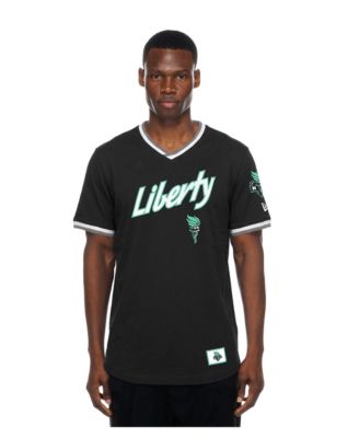 Men's and Women's Black New York Liberty Sport Classics Capsule V-Neck Fashion Jersey