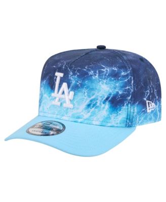 Men's Light Blue Los Angeles Dodgers Deep Water Pre-Curved 9FIFTY A-Frame Snapback Hat