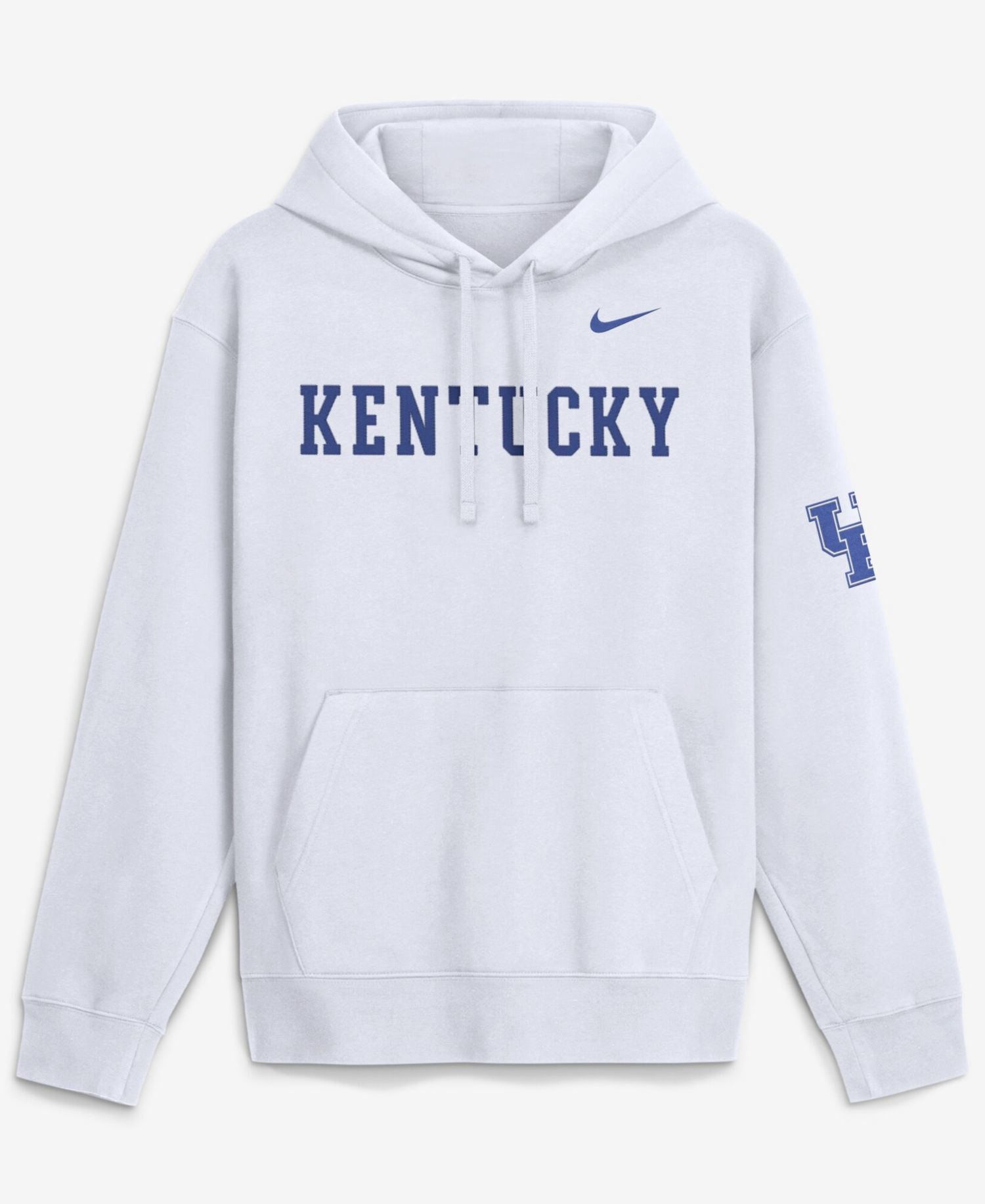 Men's White Kentucky Wildcats 2026 Sideline Club Fleece Hoodie