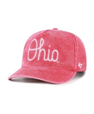 Men's Scarlet Ohio State Buckeyes Reclaim Snow Wash Corduroy Hitch Adjustable Hat