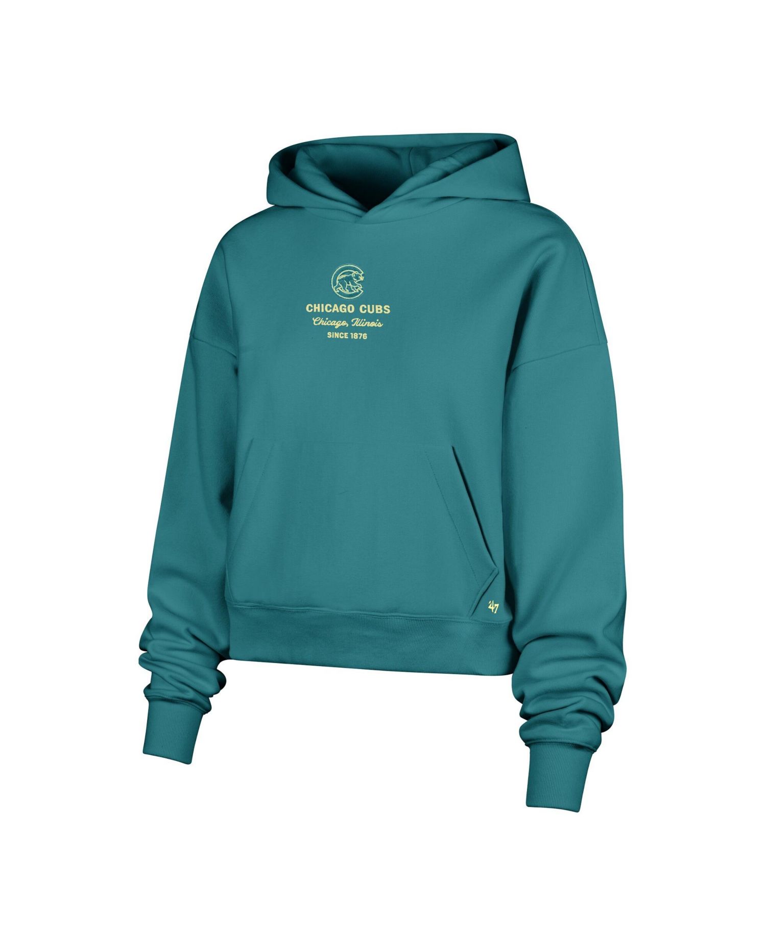 47 Brand Women's Teal Chicago Cubs Contemporary Basics Anderson Foundation Hoodie