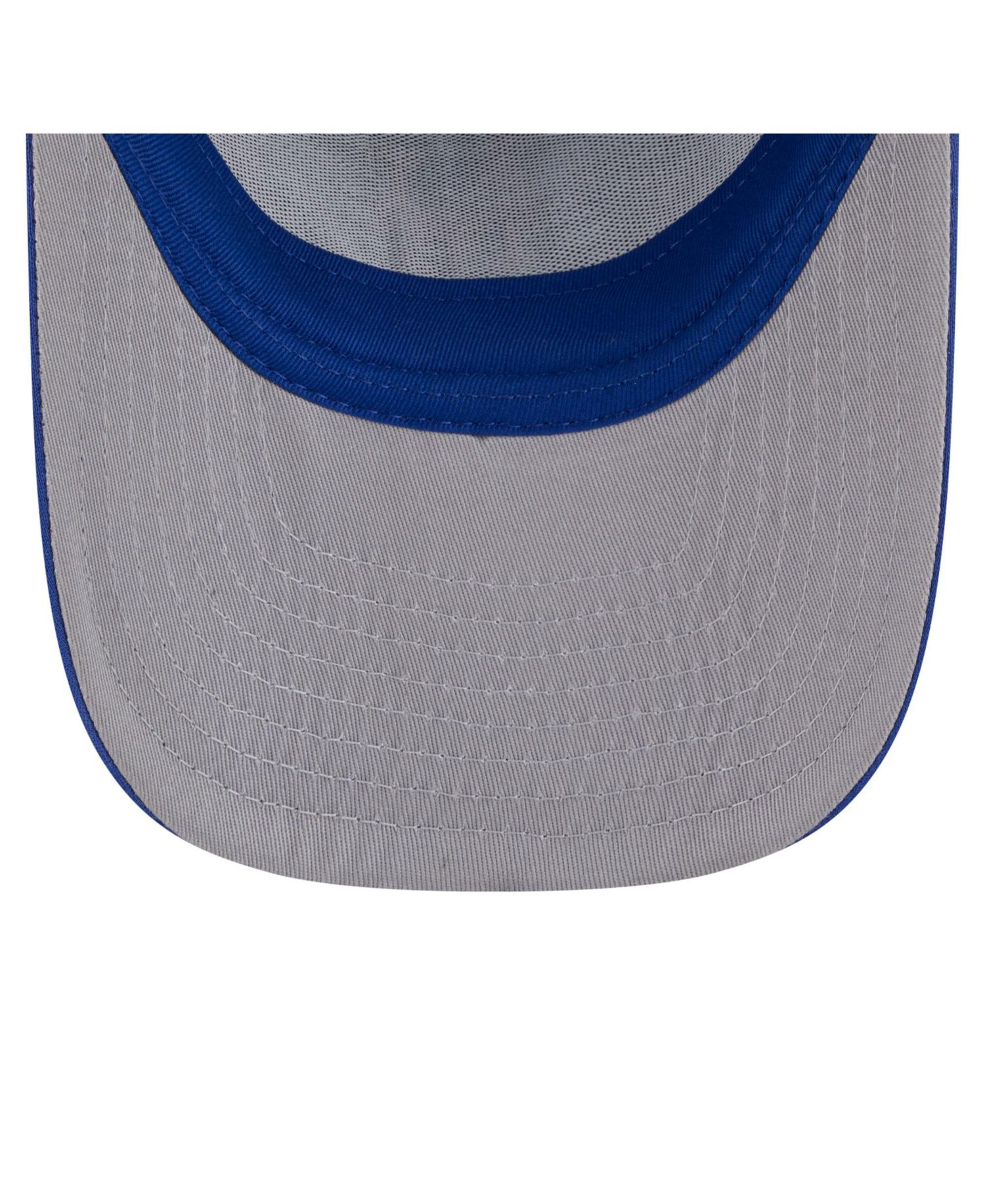 Men's Royal New York Mets Worn A-Frame 9FIFTY Trucker Snapback Hat