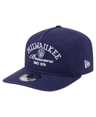 Men's Navy Milwaukee Brewers Stacked 19TWENTY Adjustable Hat