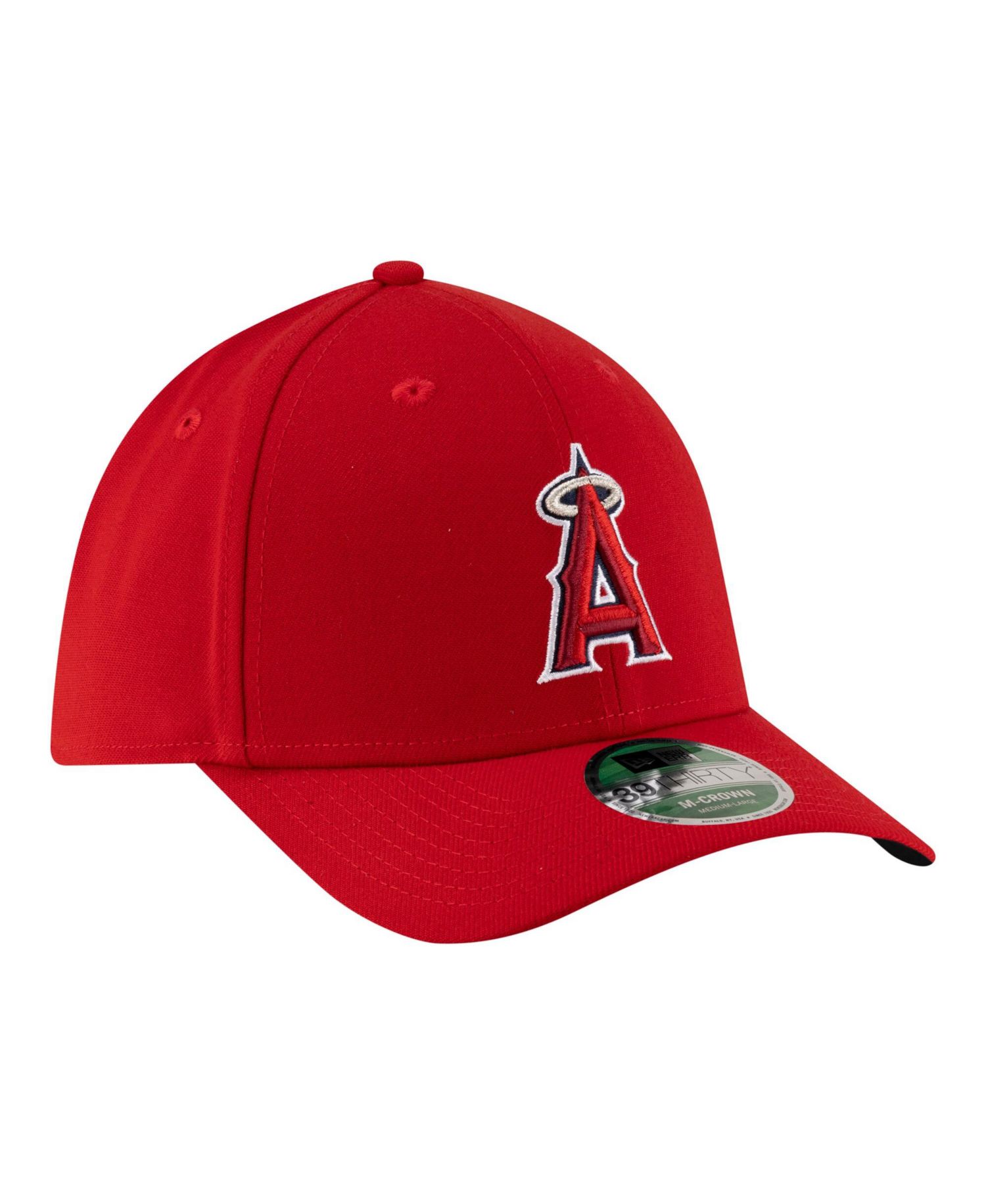 Men's Red Los Angeles Angels Player Replica 39THIRTY M-Crown Flex Hat