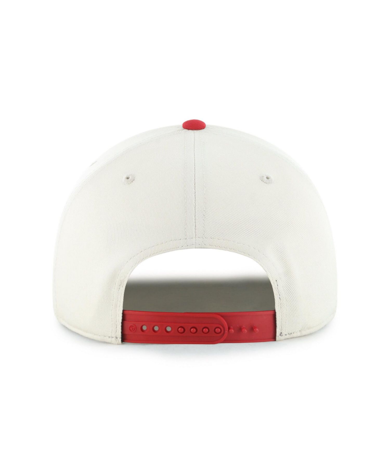Men's Natural/Red Los Angeles Angels Frame Out Hitch Adjustable Hat
