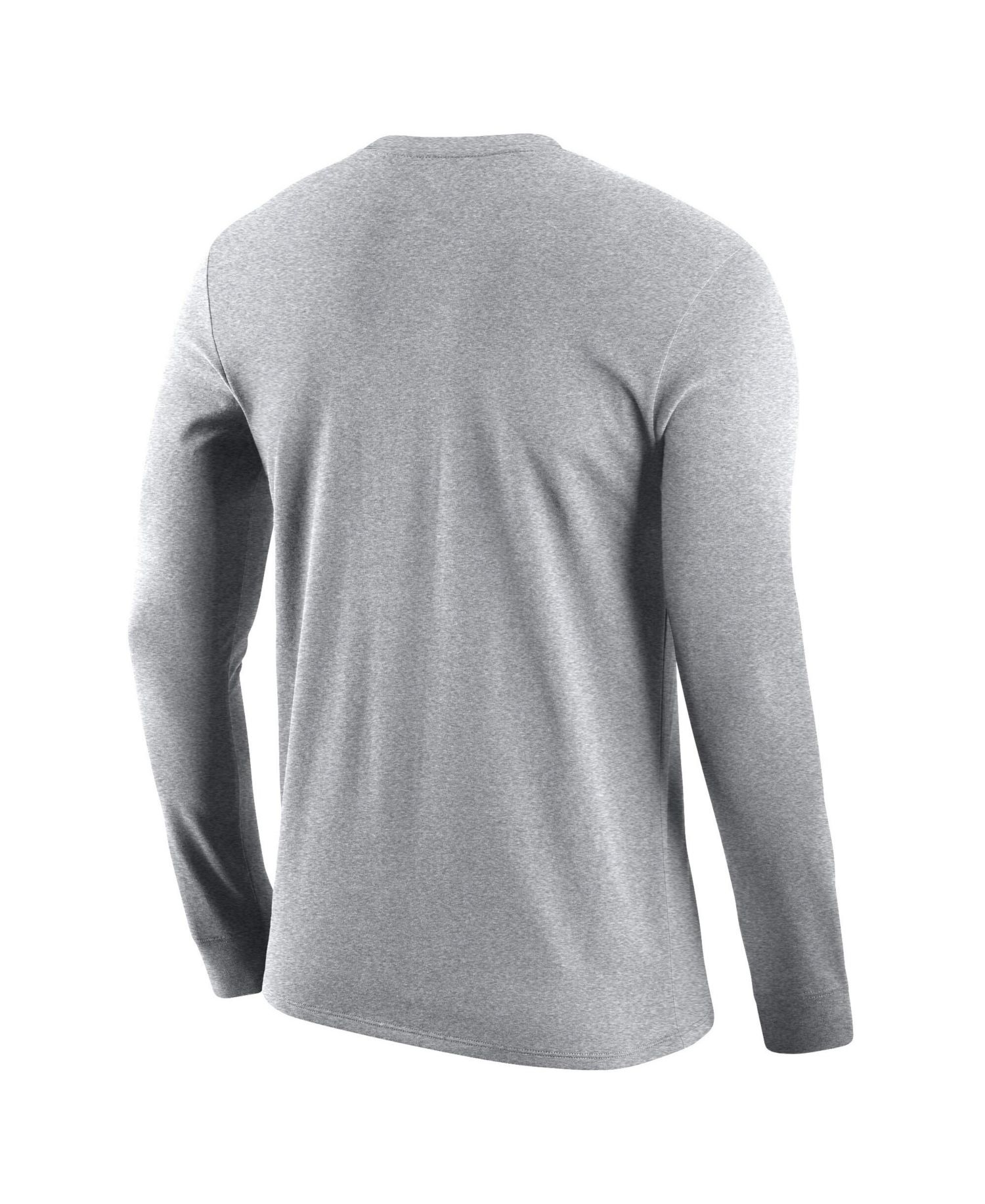 Men's Gray San Antonio Spurs Logo Core Long Sleeve T-Shirt