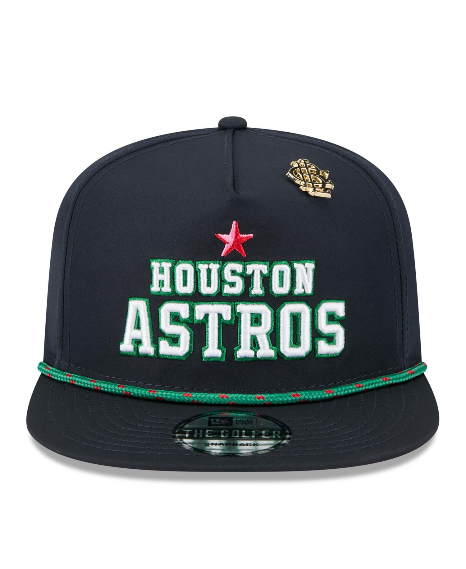 Men's Navy Houston Astros 2025 Big League Chew Golfer Snapback Hat