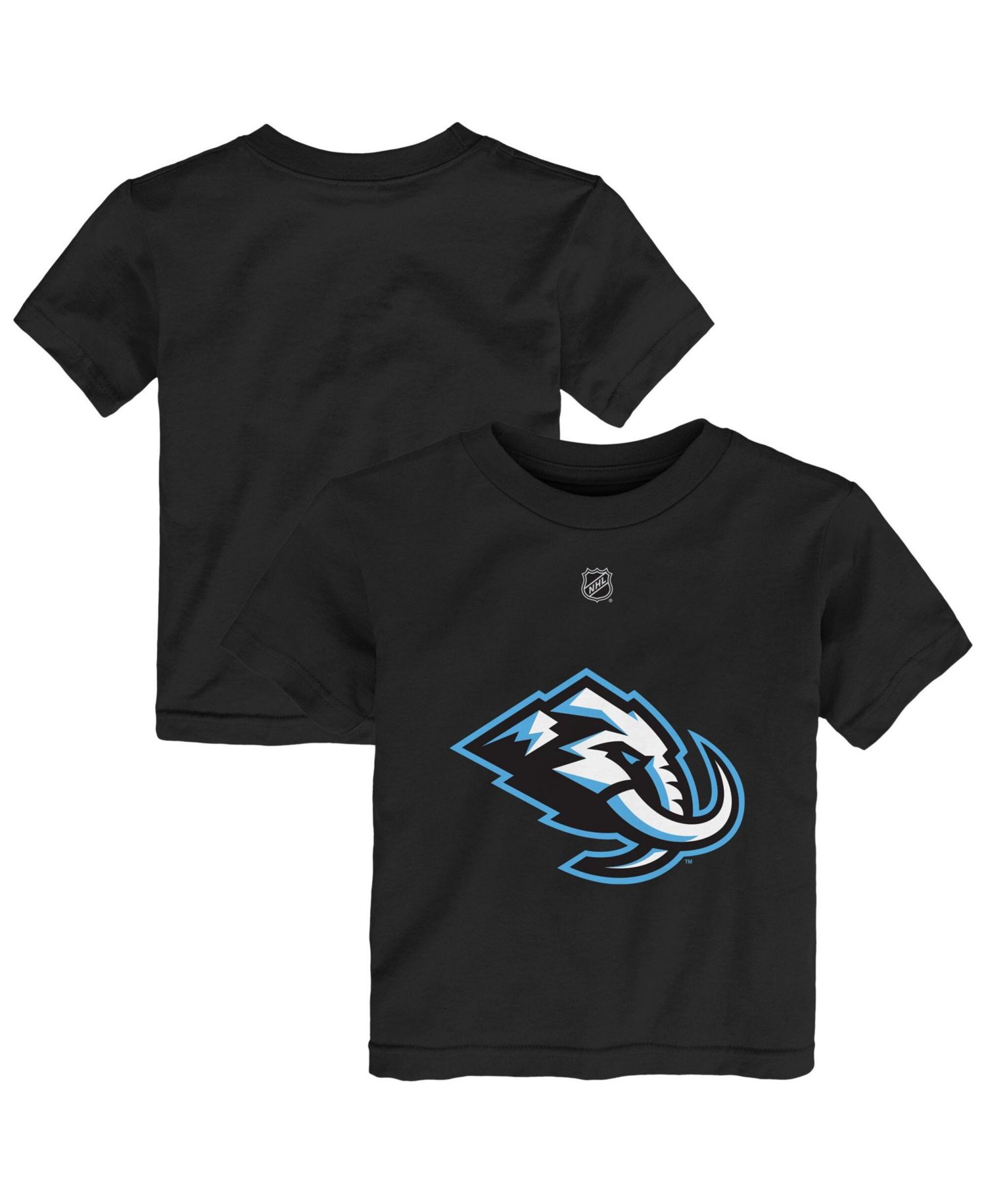 Baby Boys and Girls Black Utah Mammoth Primary Logo T-Shirt