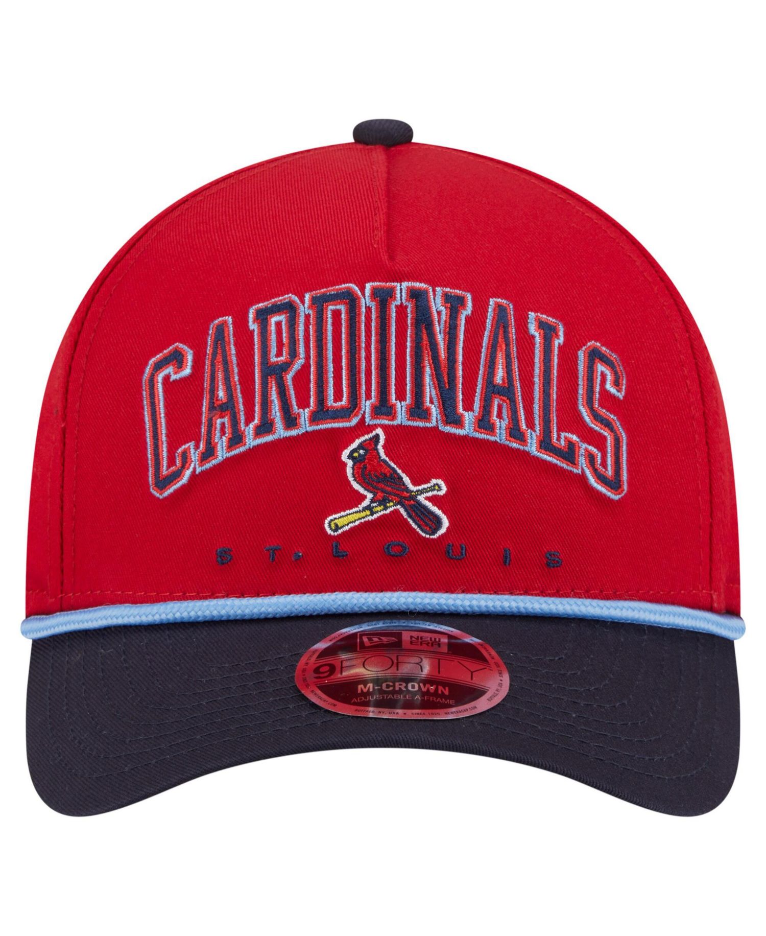 Men's Red/Navy St. Louis Cardinals Arch 9FORTY A-Frame M-Crown Adjustable Hat