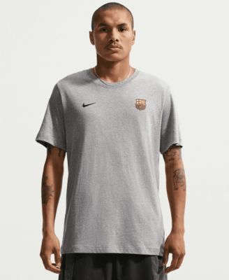 Men's Gray Barcelona Crest Essential T-Shirt