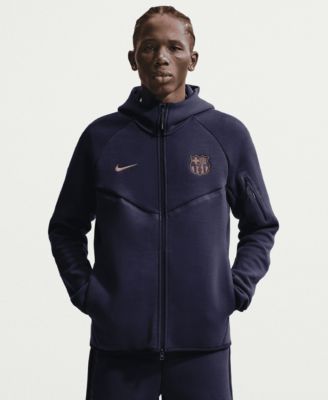 Men's Navy Barcelona Tech Fleece Windrunner Raglan Full-Zip Hoodie