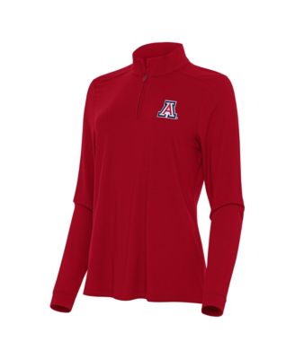 Women's Red Arizona Wildcats Intent Quarter-Zip Top