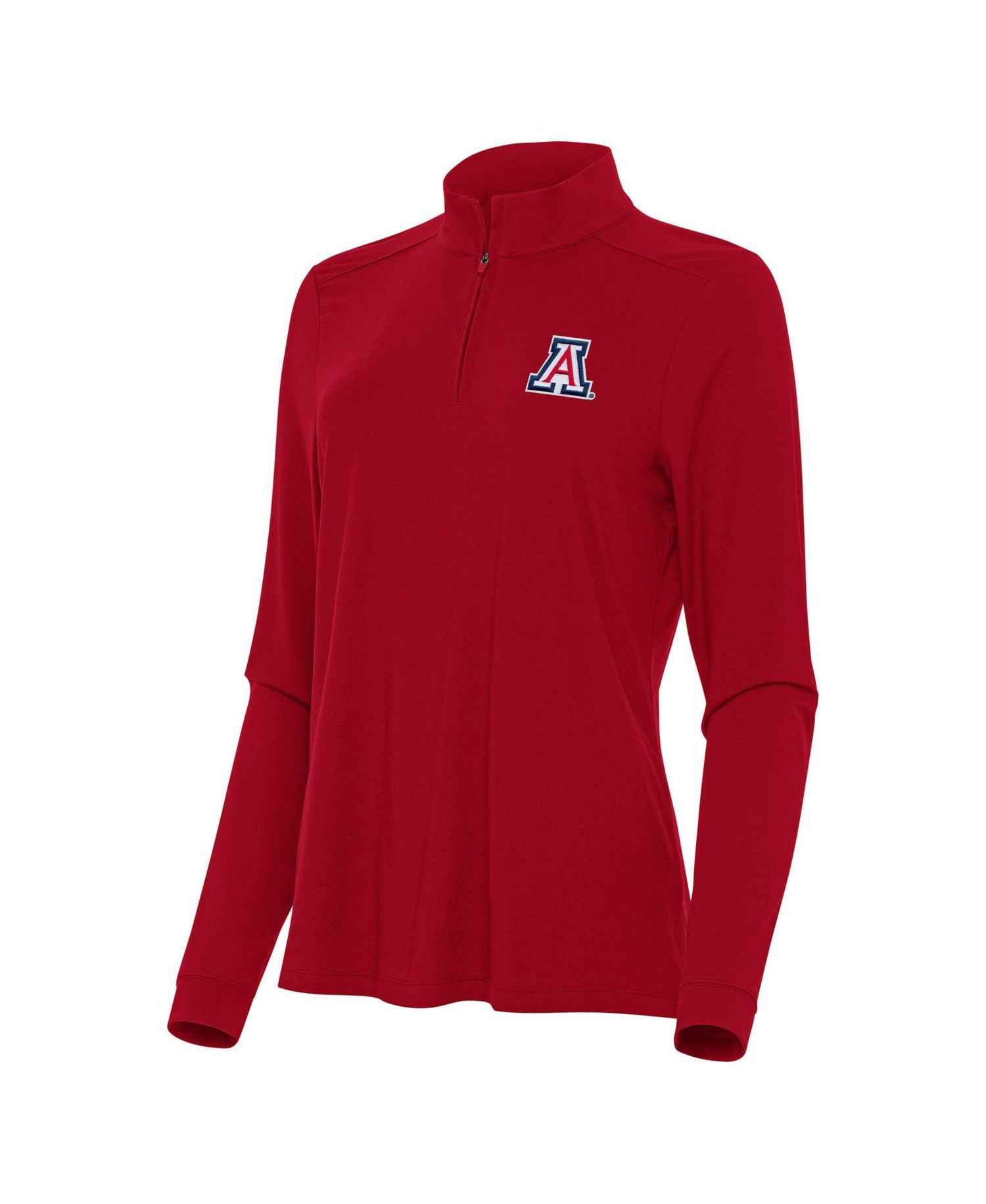 Women's Red Arizona Wildcats Intent Quarter-Zip Top