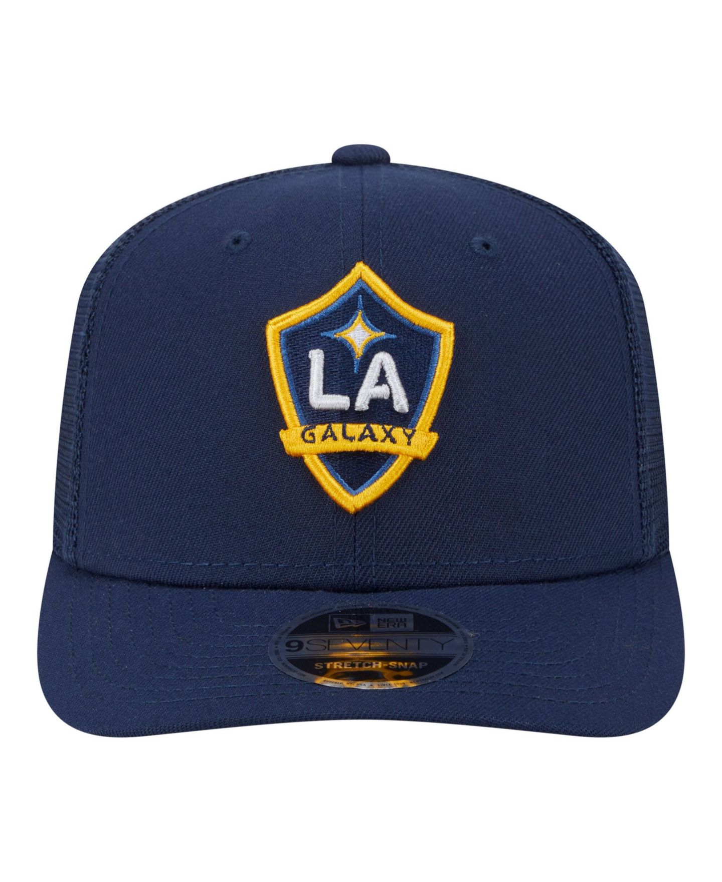 Мужские головные уборы New Era Blue LA Galaxy Jersey Hook 9SEVENTY Adjustable Hat — фото 5
