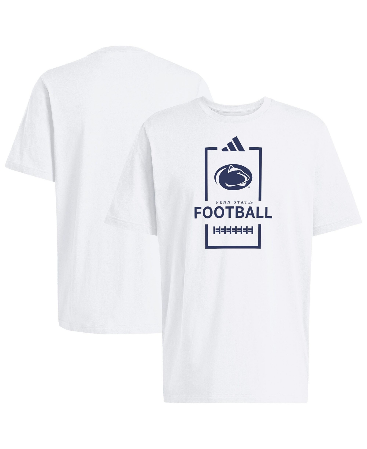 Adidas Men's White Penn State Nittany Lions Football Cotton T-Shirt - White