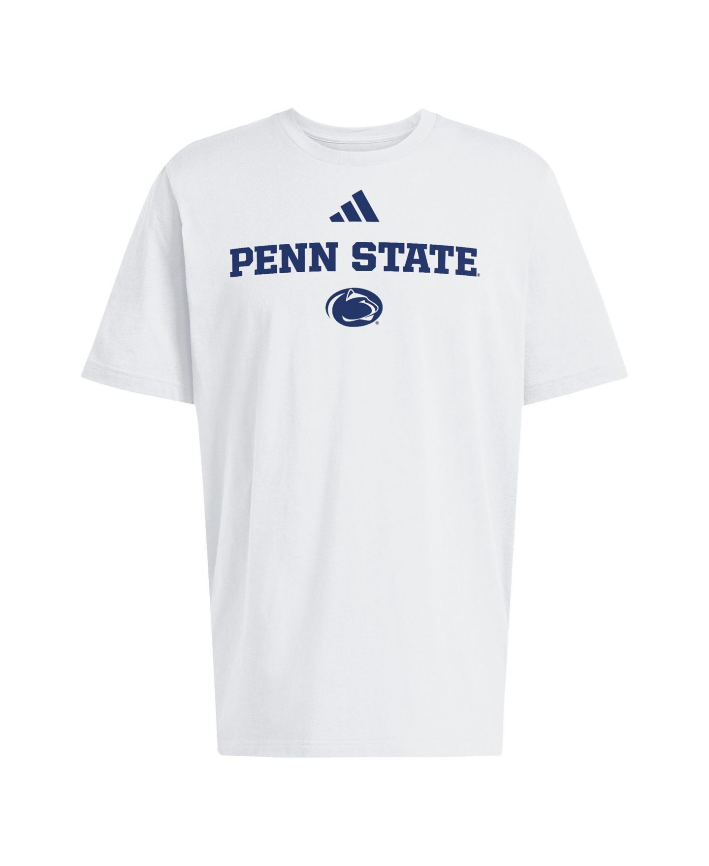 Мужская футболка adidas White Penn State Nittany Lions Wordmark Cotton — фото 3