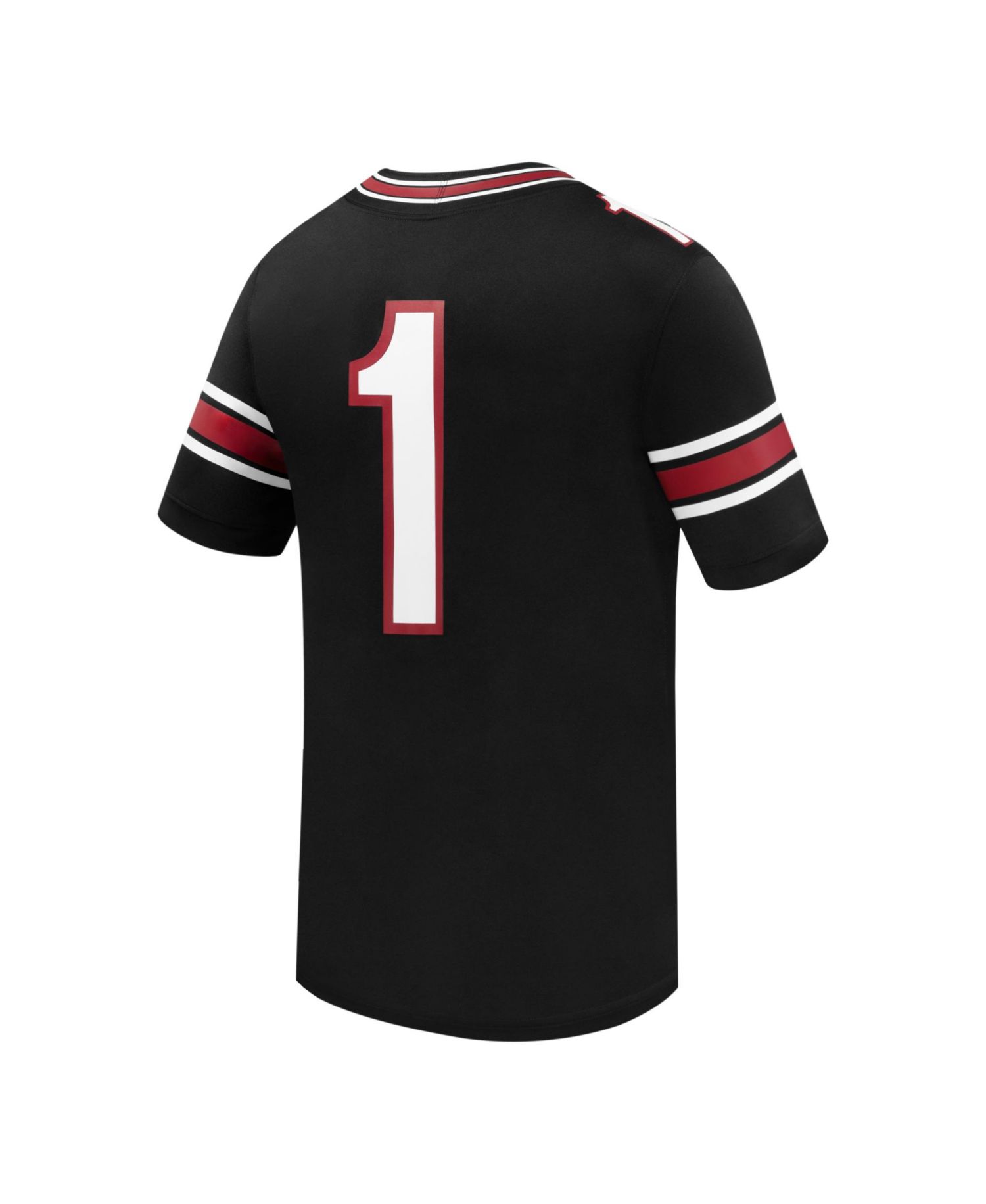 Men's #1 Black South Carolina Gamecocks Alternate Replica Football Jersey