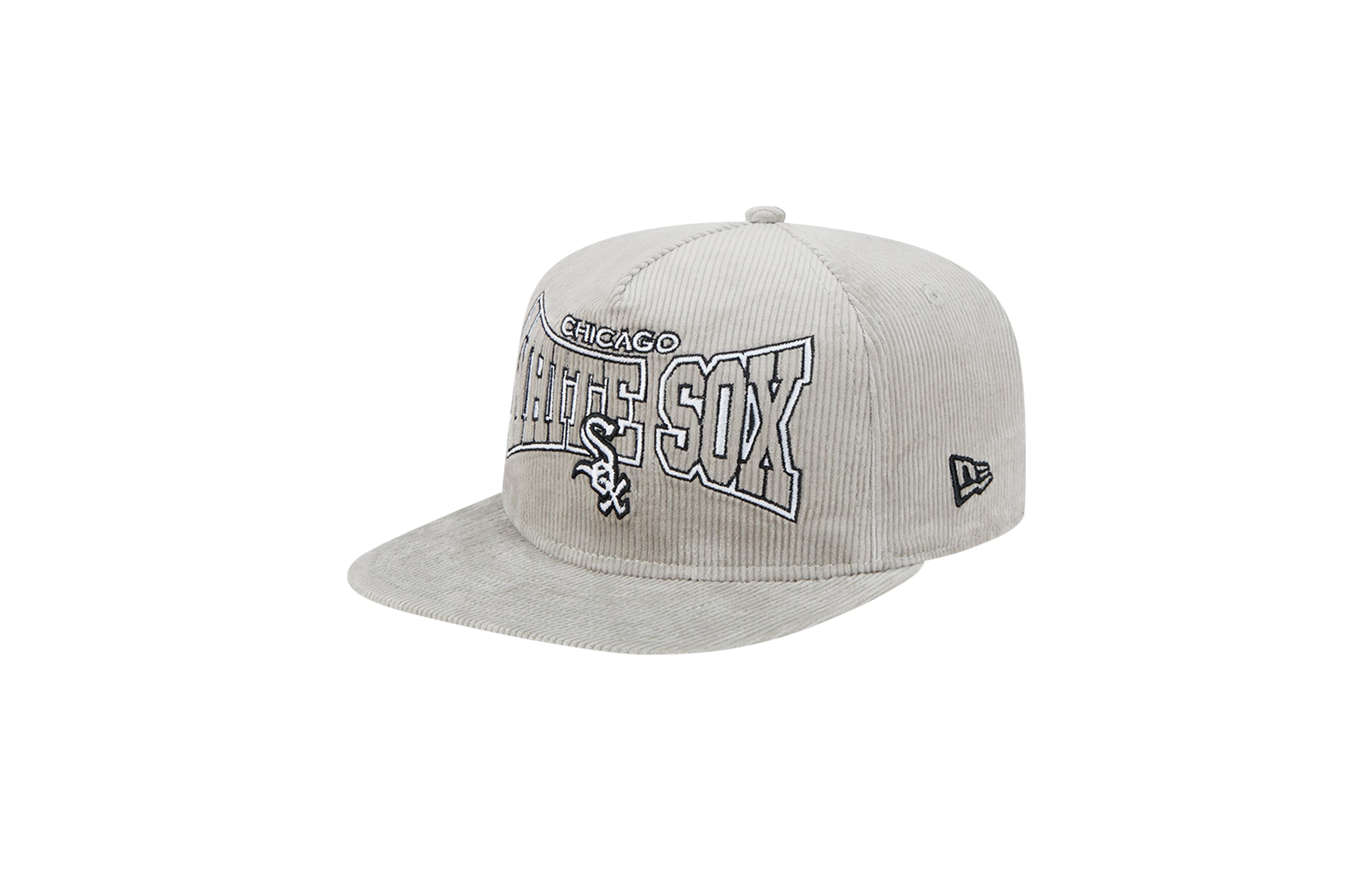 New Era Men's Gray Chicago White Sox Corduroy Golfer Snapback Hat