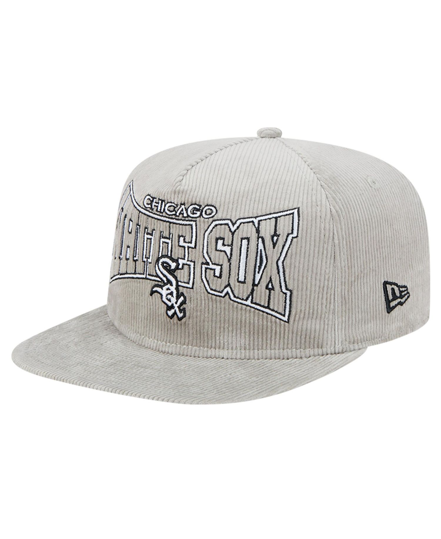 Men's Gray Chicago White Sox Corduroy Golfer Snapback Hat