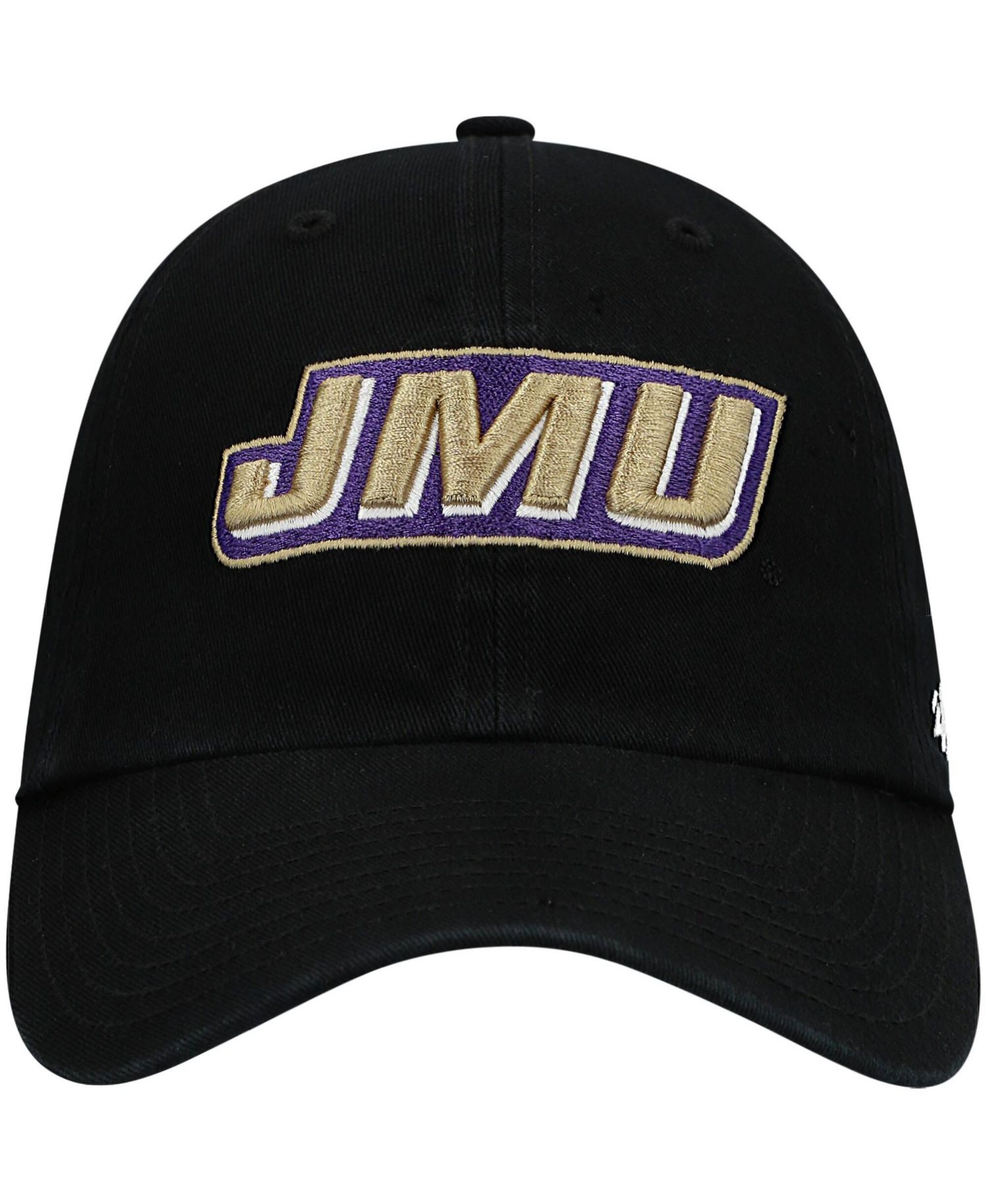 Men's Black James Madison Dukes Clean Up Adjustable Hat