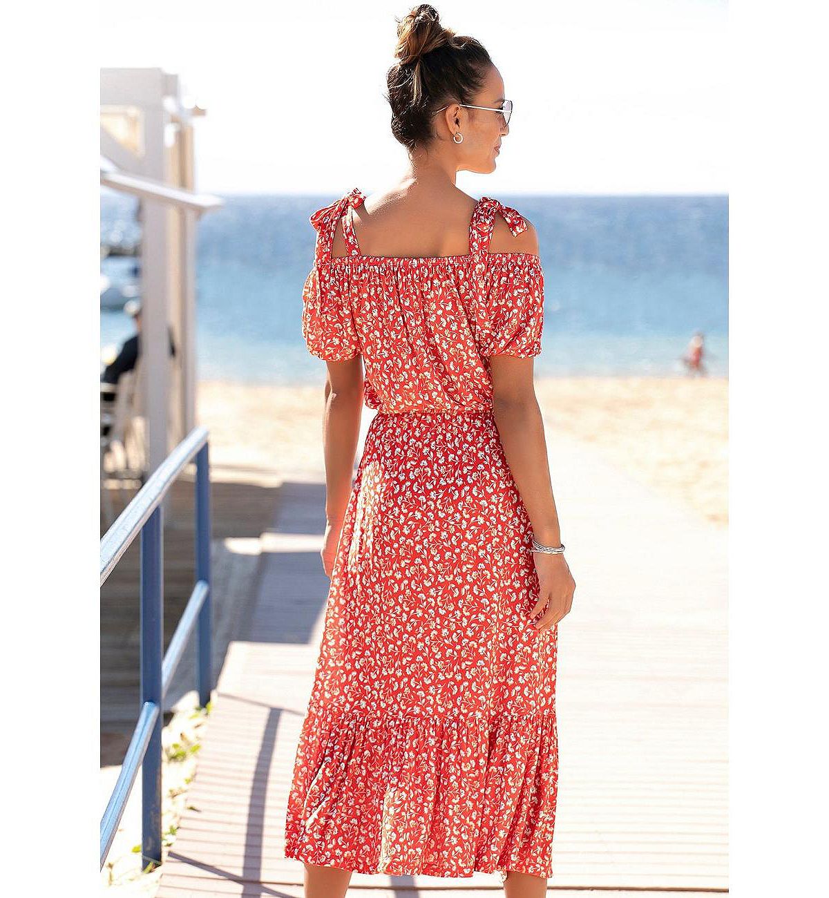 LASCANA Women's Floral Pattern Dress view 3 — MAYCSS fashion products