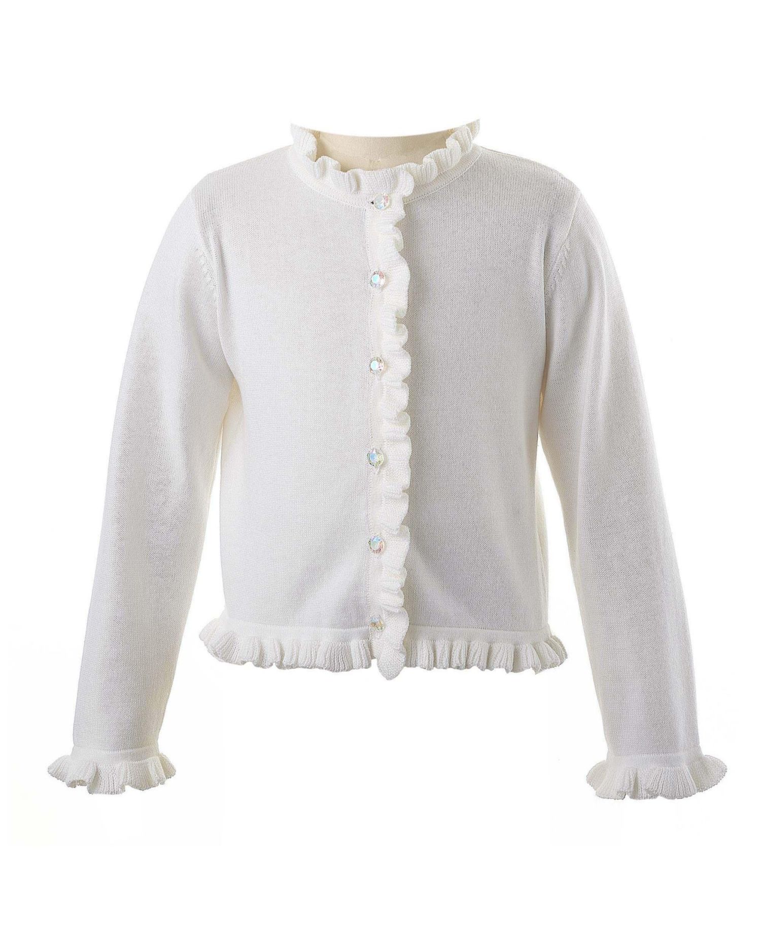 Girls' 2-14 Frill Cardigan