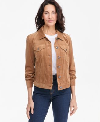Women's Corduroy Relaxed-Fit Trucker Jacket