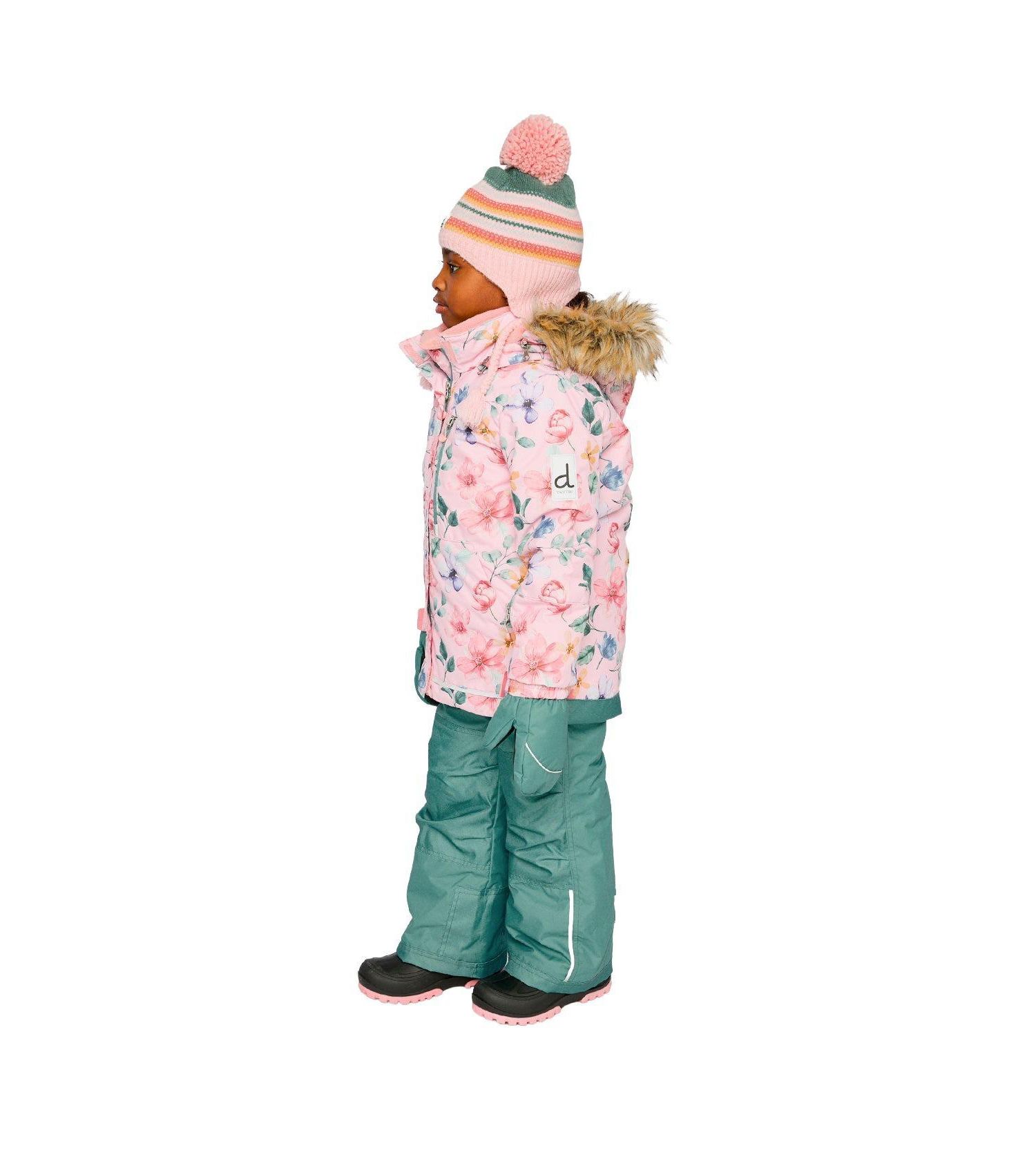 Big Girls (6-14) Two Piece Play Snowsuit Vintage Floral Print