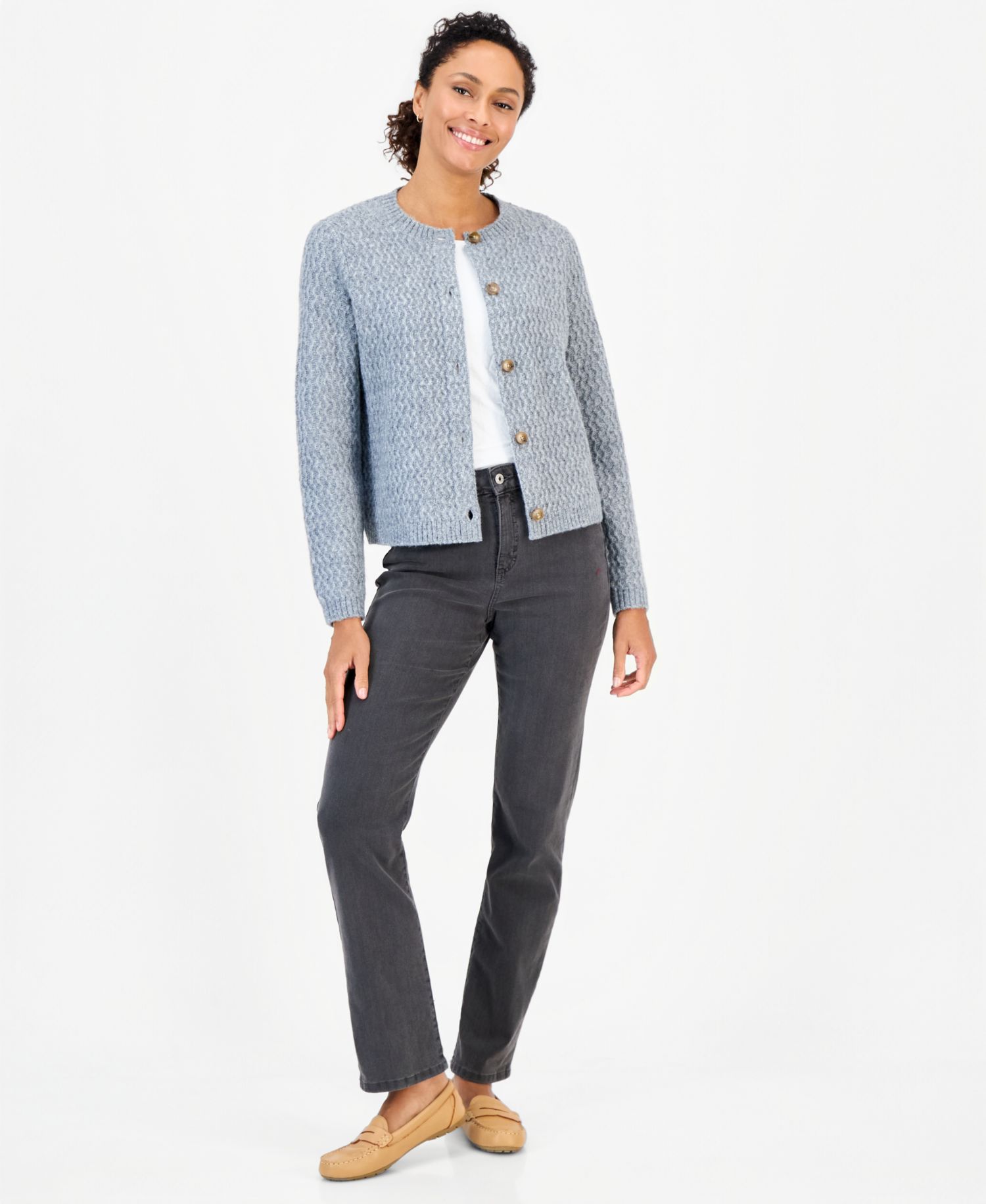 Women's Stitch Crewneck Cardigan
