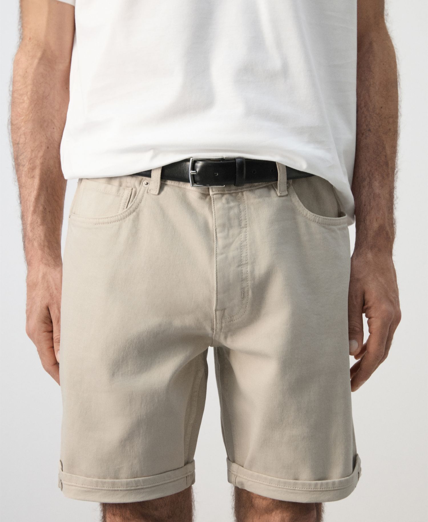 Men's Slim-Fit Denim 9.45" Bermuda Shorts