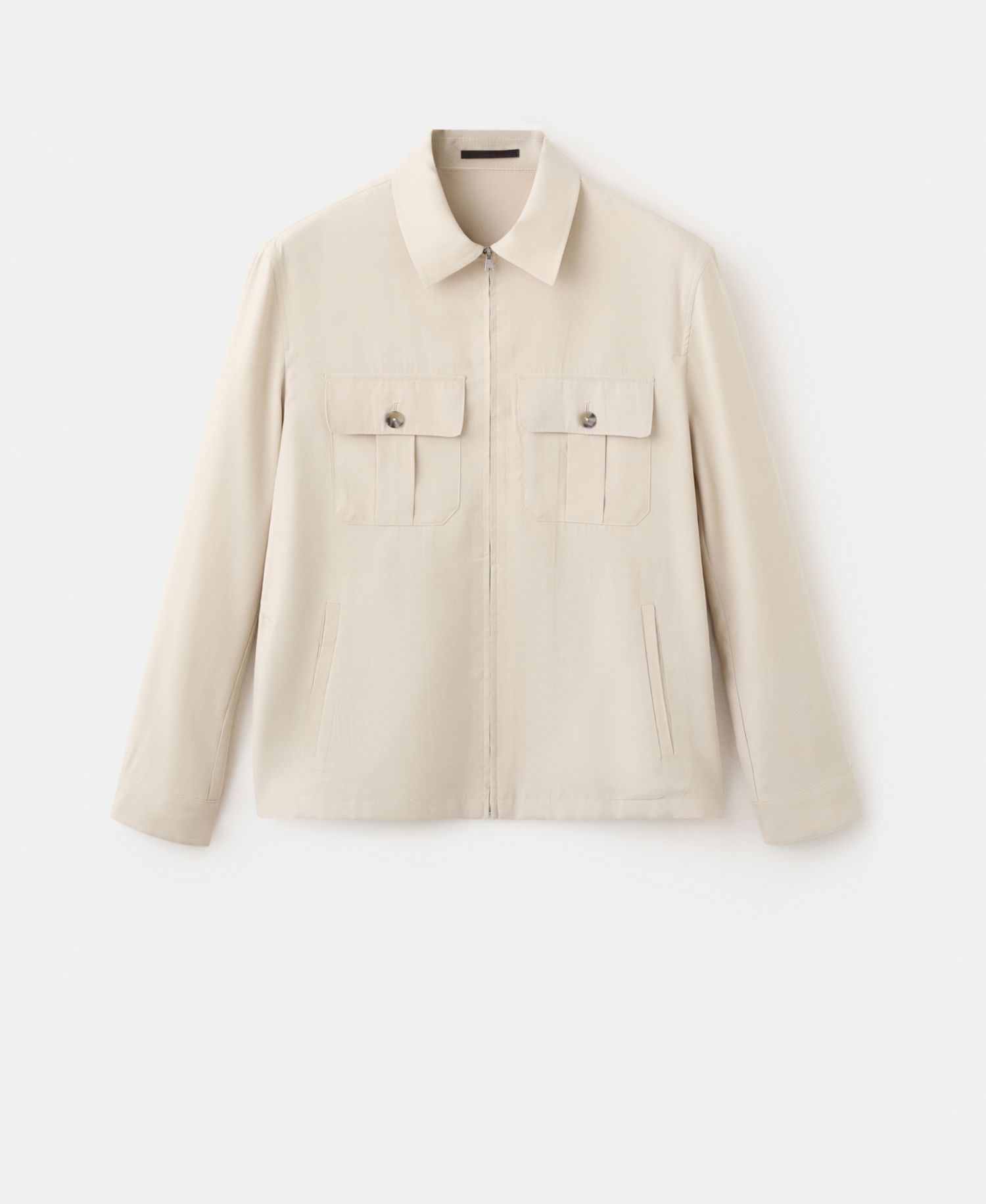 Men's Pockets Regular-Fit Modal Jacket