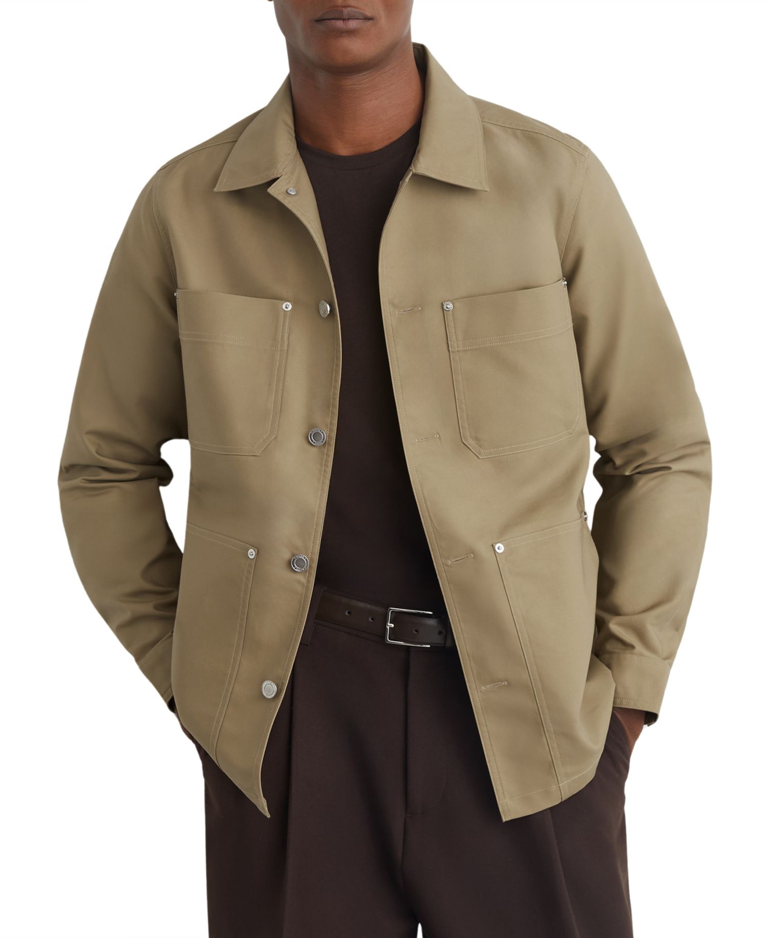 Men's Yorker Cotton-Twill Four-Pocket Overshirt