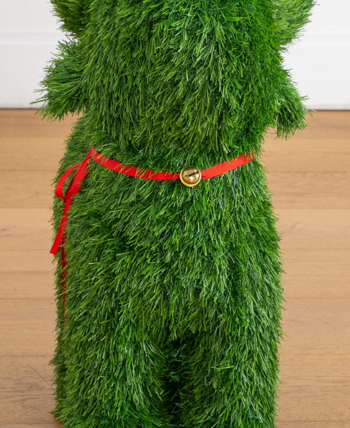 Nearly Natural 2' Ultraviolet Resistant Artificial Christmas Grass Garden Plush Topiary Reindeer Indoor And Outdoor