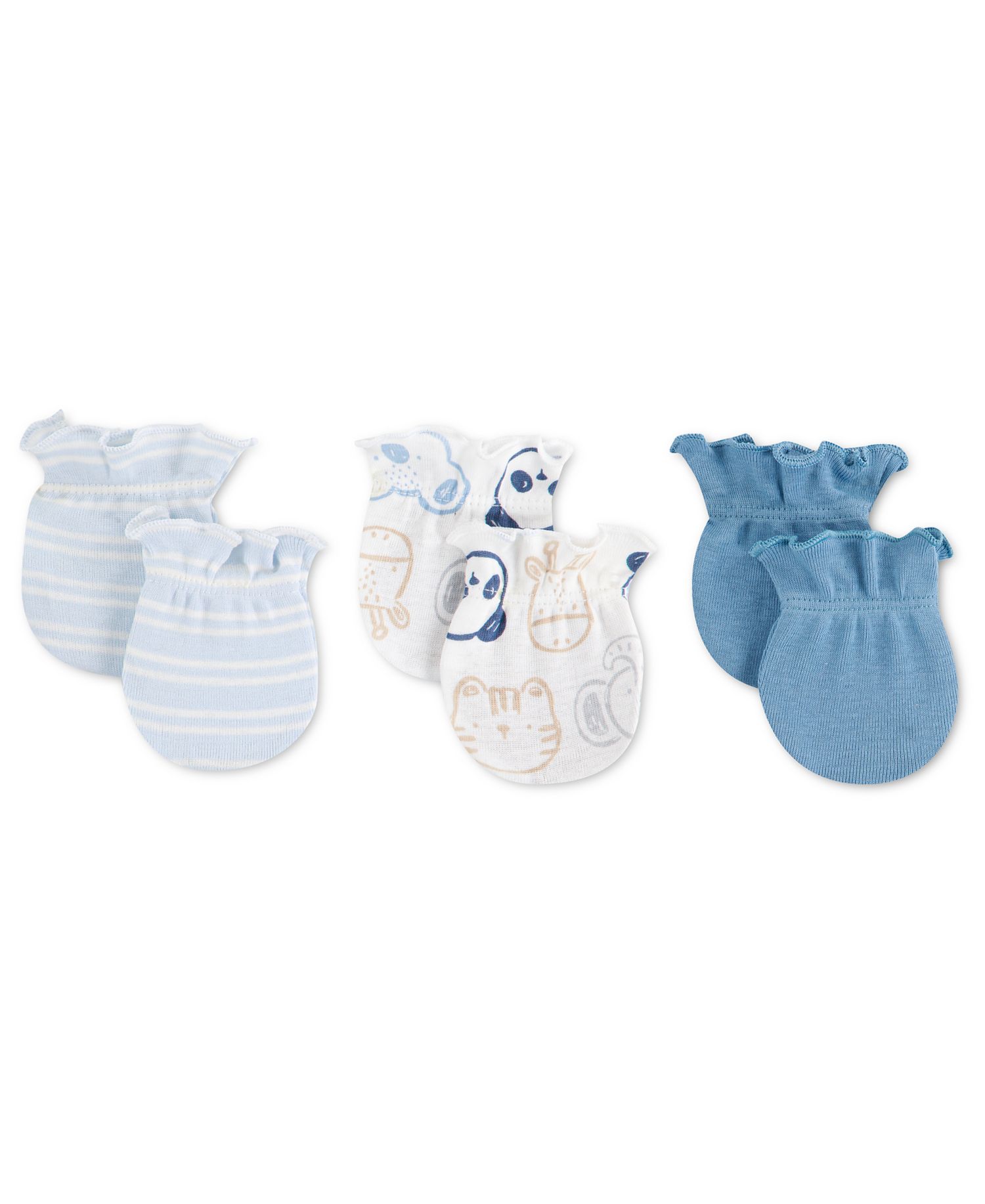 Baby Boys' Babywear Mittens, 3-Pack