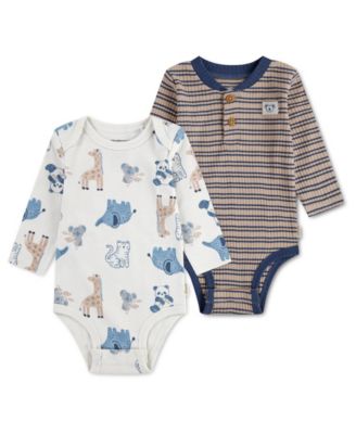 Baby Boys' Babywear Long-Sleeve Bodysuits, 2-Pack