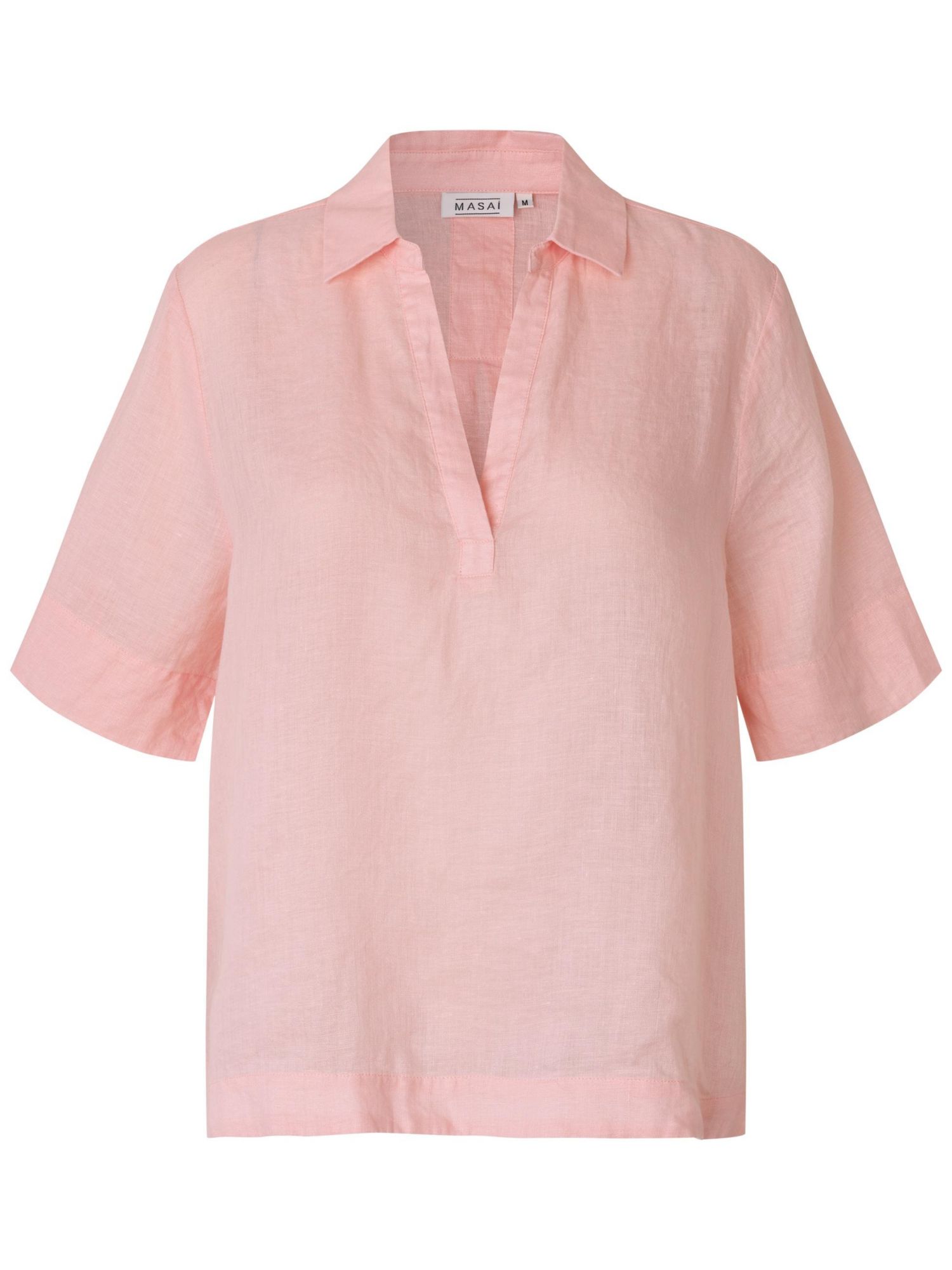 Women's Mabrevia Relaxed Collared V-Neck Linen Shirt