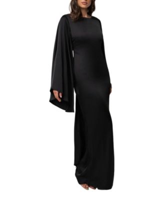macy's black maxi dress Women's Formal & Tie Dresses Black & White Stripe Color:Teal Green au-18-instock Petite dresses Crochet lace and floral