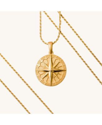 Women's Find Your True North mandala necklace