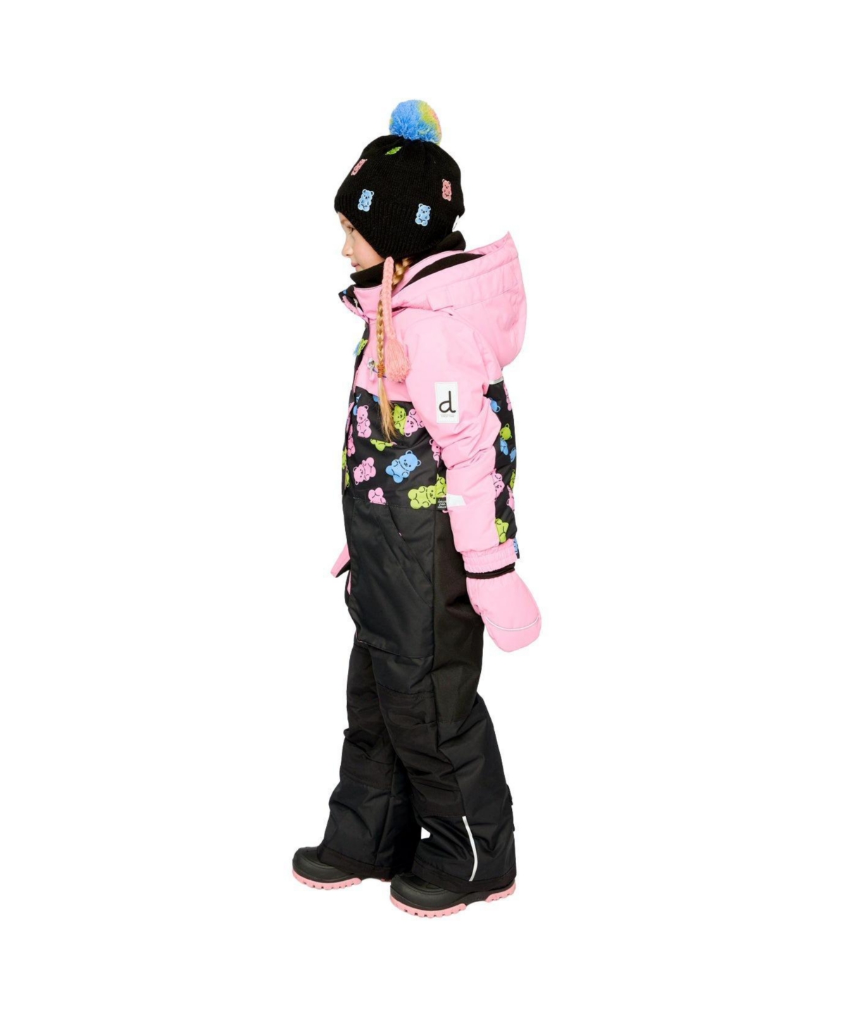 Deux par Little and Big Girl One ( 6 to 14 ) Piece Play Snowsuit Gummy Bear Print