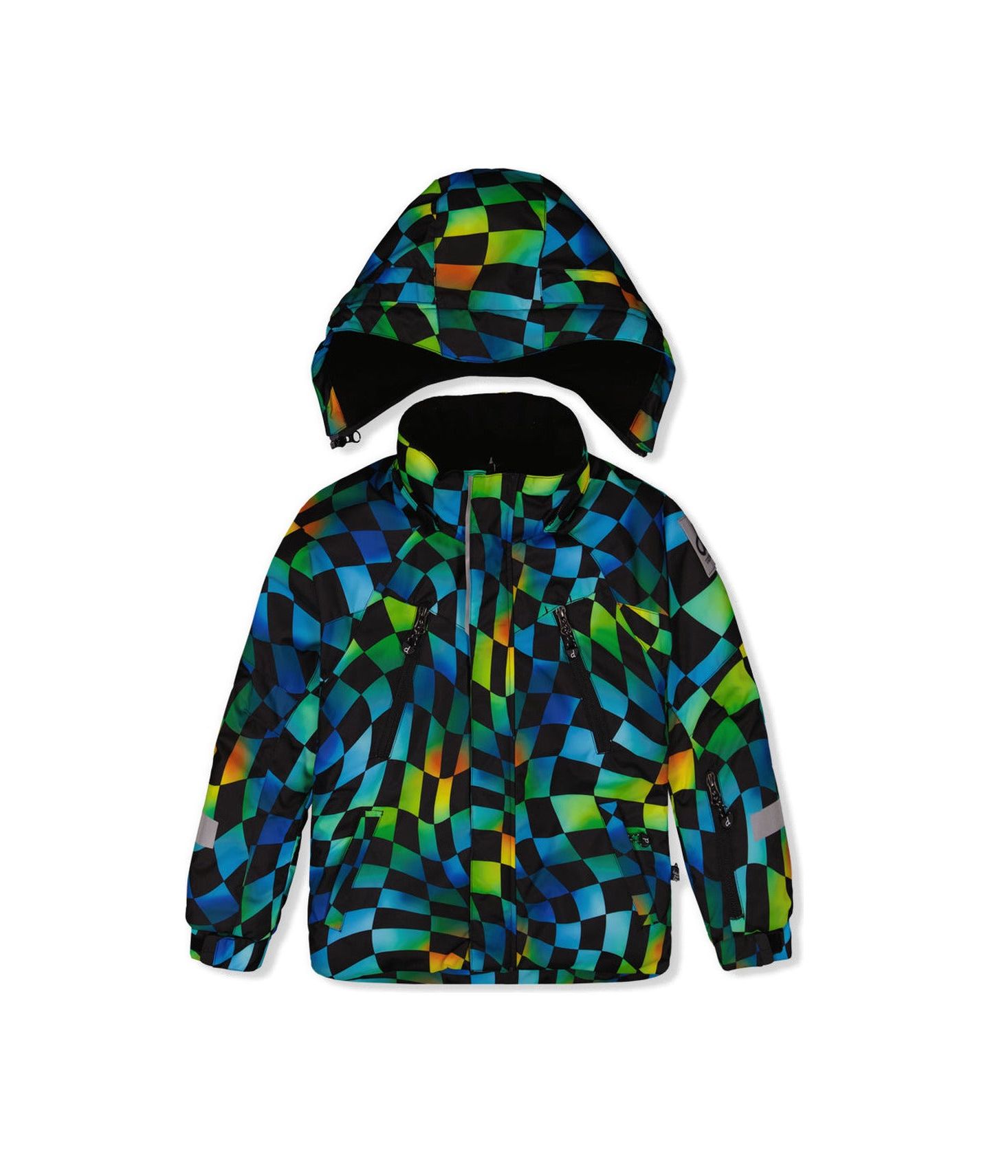 Брюки Deux par Deux Two Piece Play Snowsuit and Checkerboard with Pants для мальчиков, цвет: Зелёный / Жёлтый — фото 5