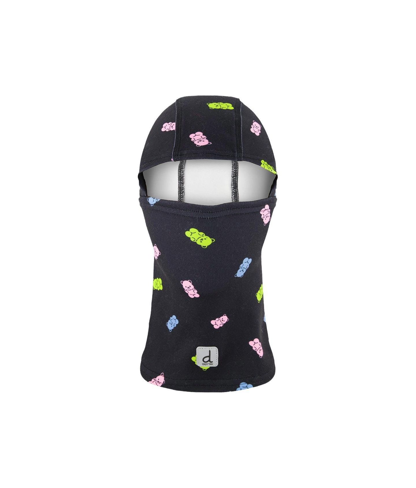 Deux par Deux Little and Big Girl's (5-14) Brushed Jersey Balaclava, цвет: Чёрный с принтом — фото 1