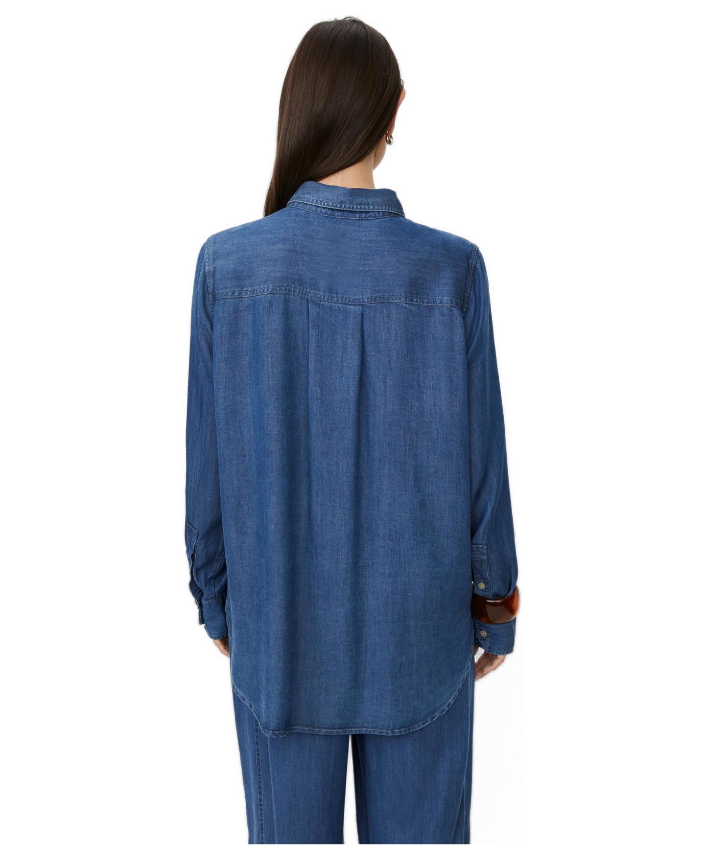 Женская рубашка Masai Copenhagen MaIshana Denim, цвет: Потёртый джинсовый — фото 3