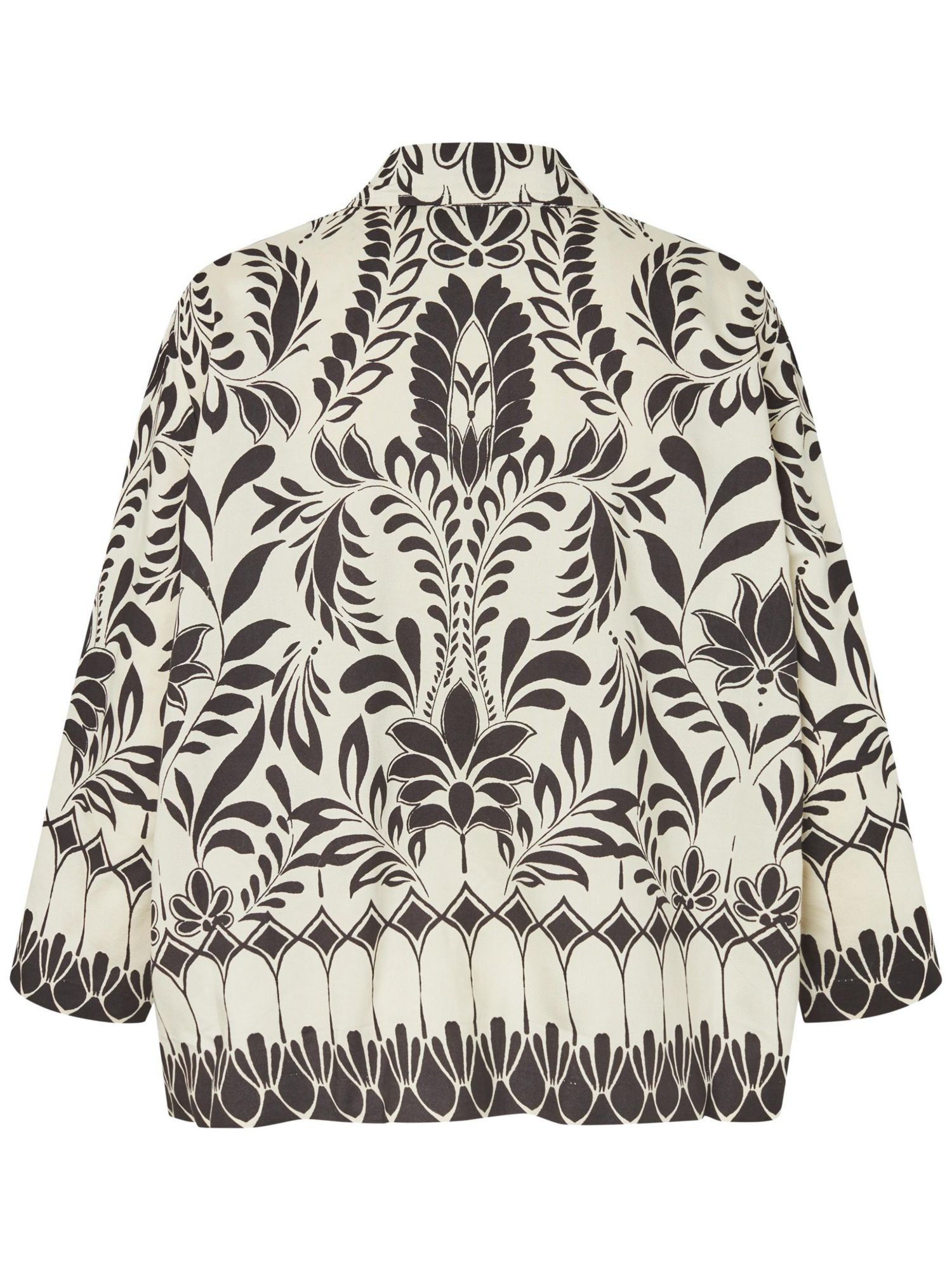 Women's Maisolde Garden Floral Boxy-Fit 3/4-Sleeve Shirt