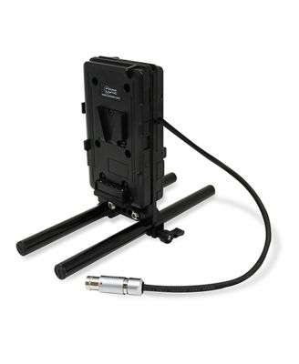 Dual V-Mount Battery Plate with 15mm LWS Rod Clamp for ARRI Cameras