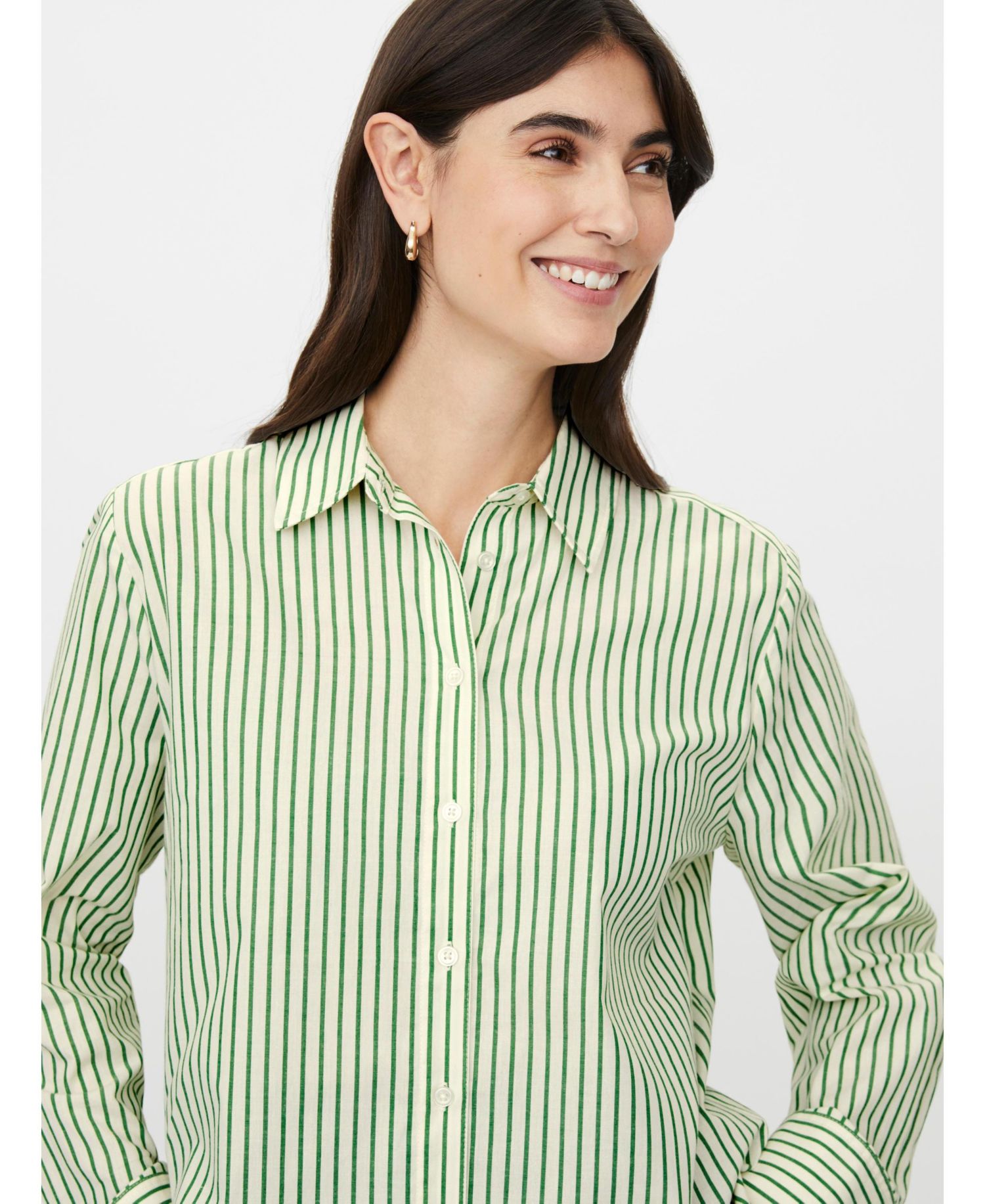 Women's Mairyelle Striped Long-Sleeve Button-Down Shirt
