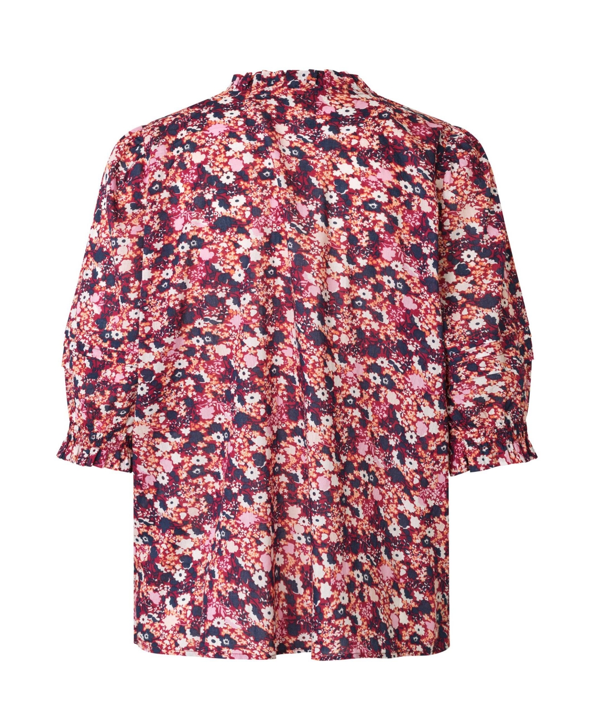 Masai Copenhagen Women's Mabrenitha Floral Mandarin Collar Blouse