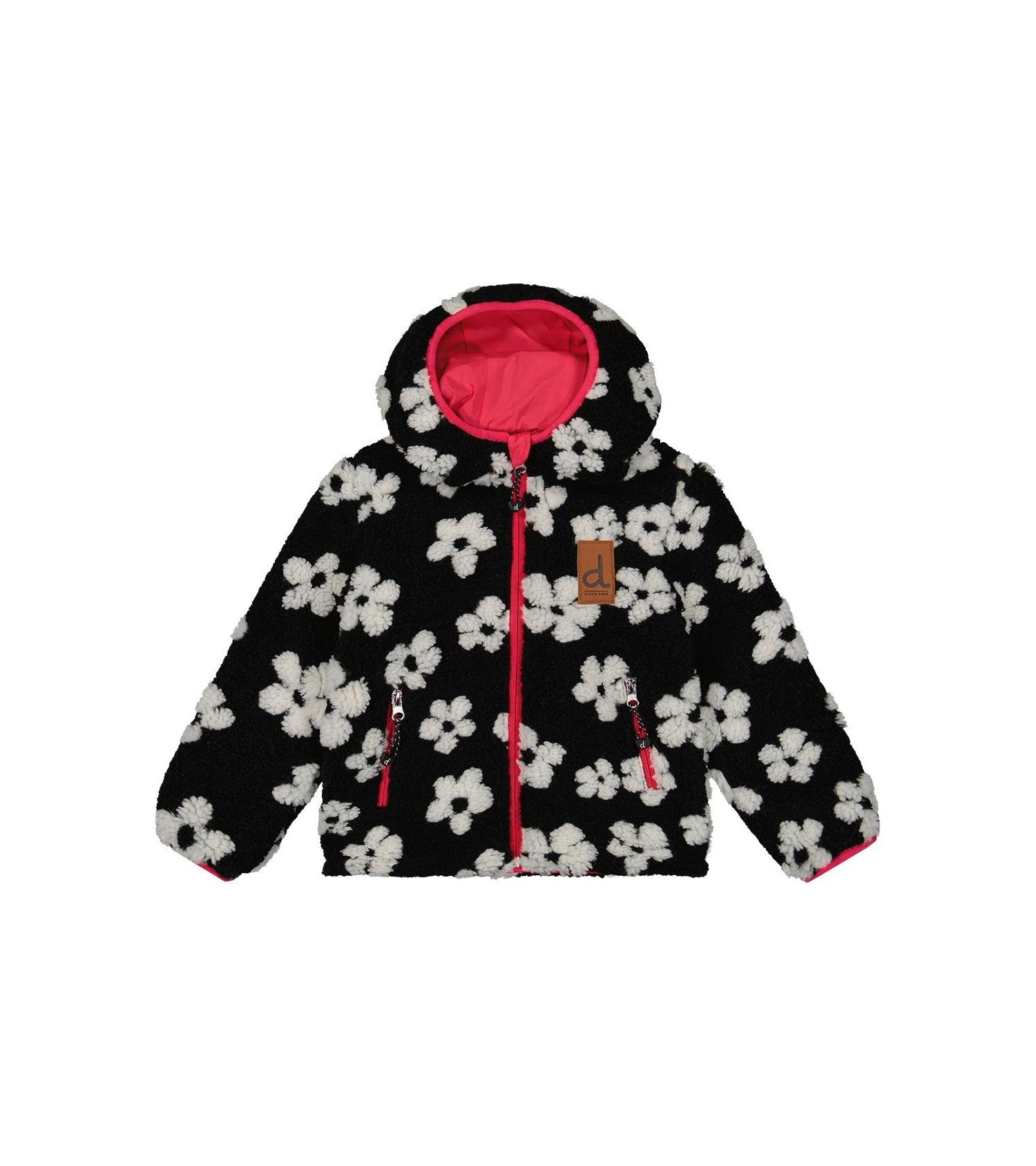 Big Girls Reversible Mid-Season Jacket Printed Flowers
