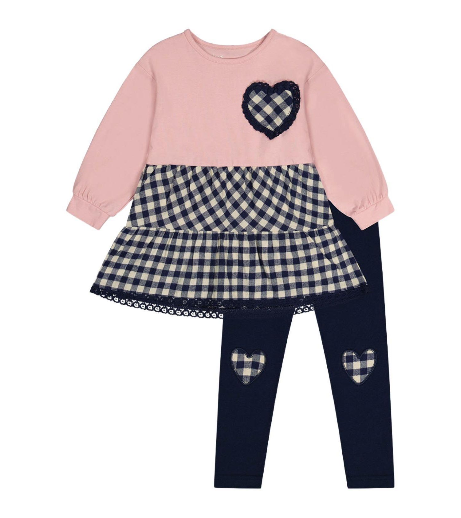 Little and Big Girl's (6-8) Tunic and Leggings Set